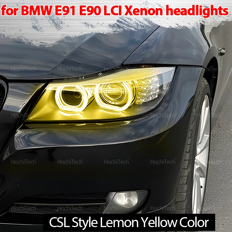 Xenon Headlight RGB 7-Color LED Angel Eyes For BMW E90/E91 LCI 3 Series Sedan 6 thumbnail image