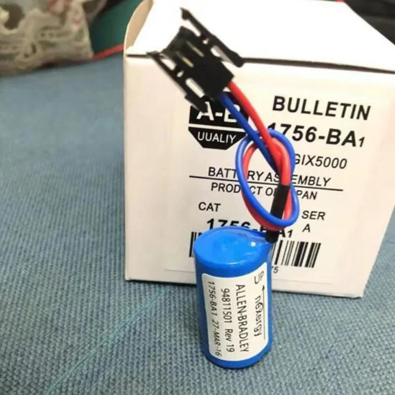 

New Original 1756-BA1 BR2/3A-AB 3V 1200mAh CNC PLC Lithium-ion Industrial Battery Pack with Plug for Allen Bradley Batteries