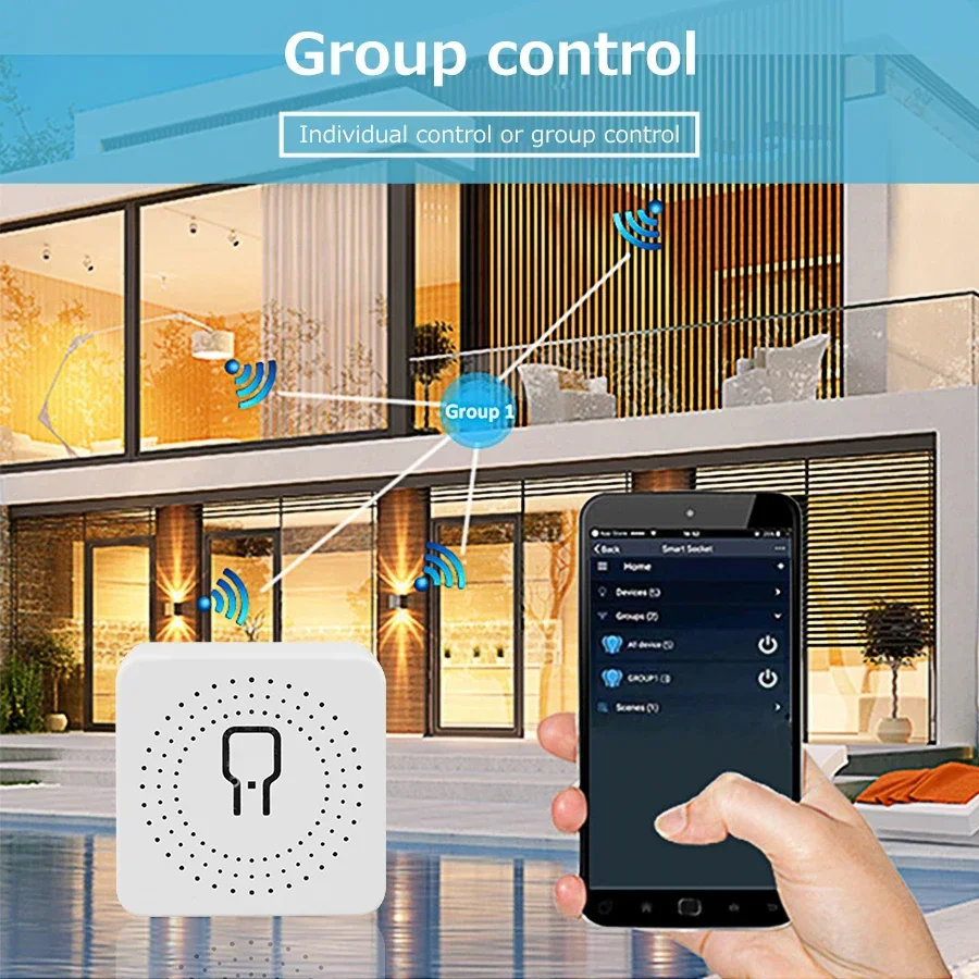 Smart Switch Wireless Remote Control Switch Smart Light Switch Tuya ZigBee Smart Switch WiFi Breaker Relay 16A 220V 110V 2-Way Control