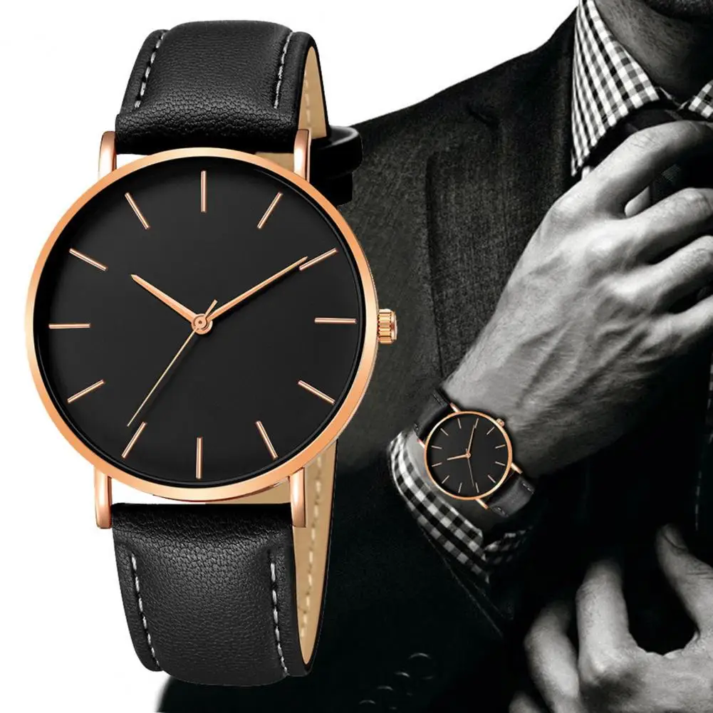 

Men Quartz Watch Round Dial Pointer Display Decoration Mesh Belt Fashion Simple Male Quartz Wristwatch Clock For Student