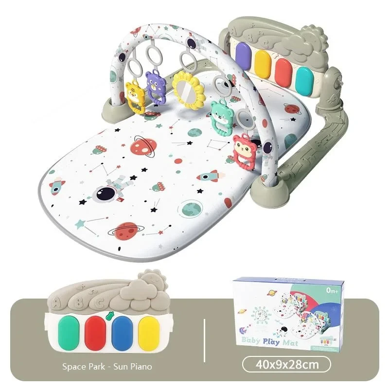 Multifunctional Children Fitness Frame Toys Baby Music Pedal Piano Fitness Frame Puzzle Game Blanket Educational Mat Toy Gift play mat game mat