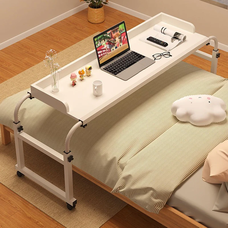 Laptop Bed Table Laptop Computer Adjustable Height and Length Living Room Bedroom Movable Desk Overbed Table