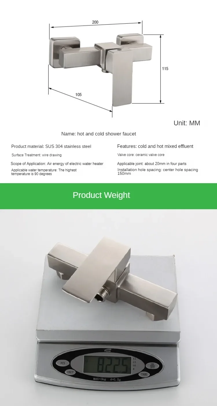 Bathroom Shower Tub Faucet Set Bathtub Rain Head and Tub Spout Single Handle and Shower Trim Kit System Set