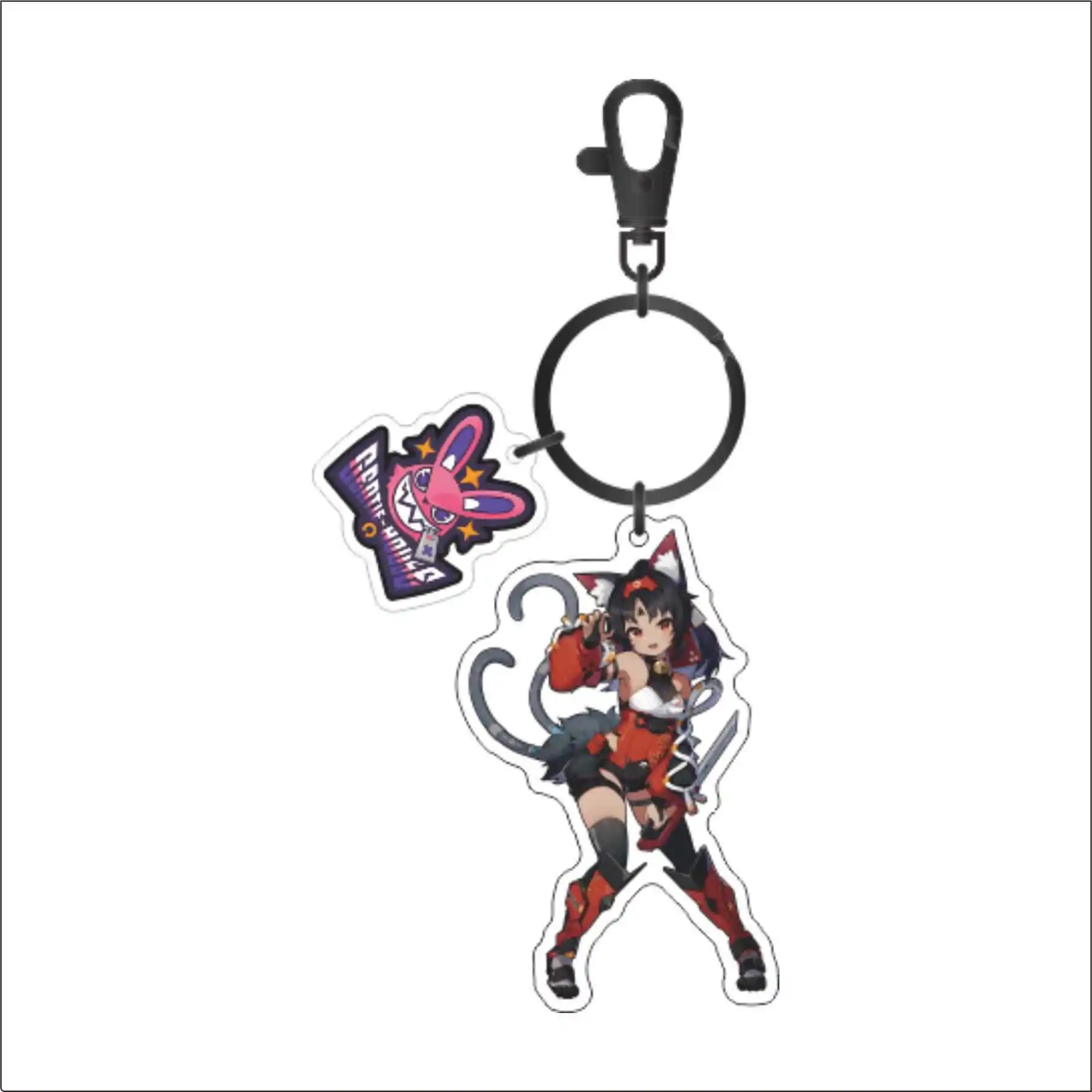 Anime Keychain Zenless Zone Zero ZZZERO Bangboo Nicole Anton Ivanov Acrylic Key Chain Keyring Strap Figure Cosplay Accessories Gifts