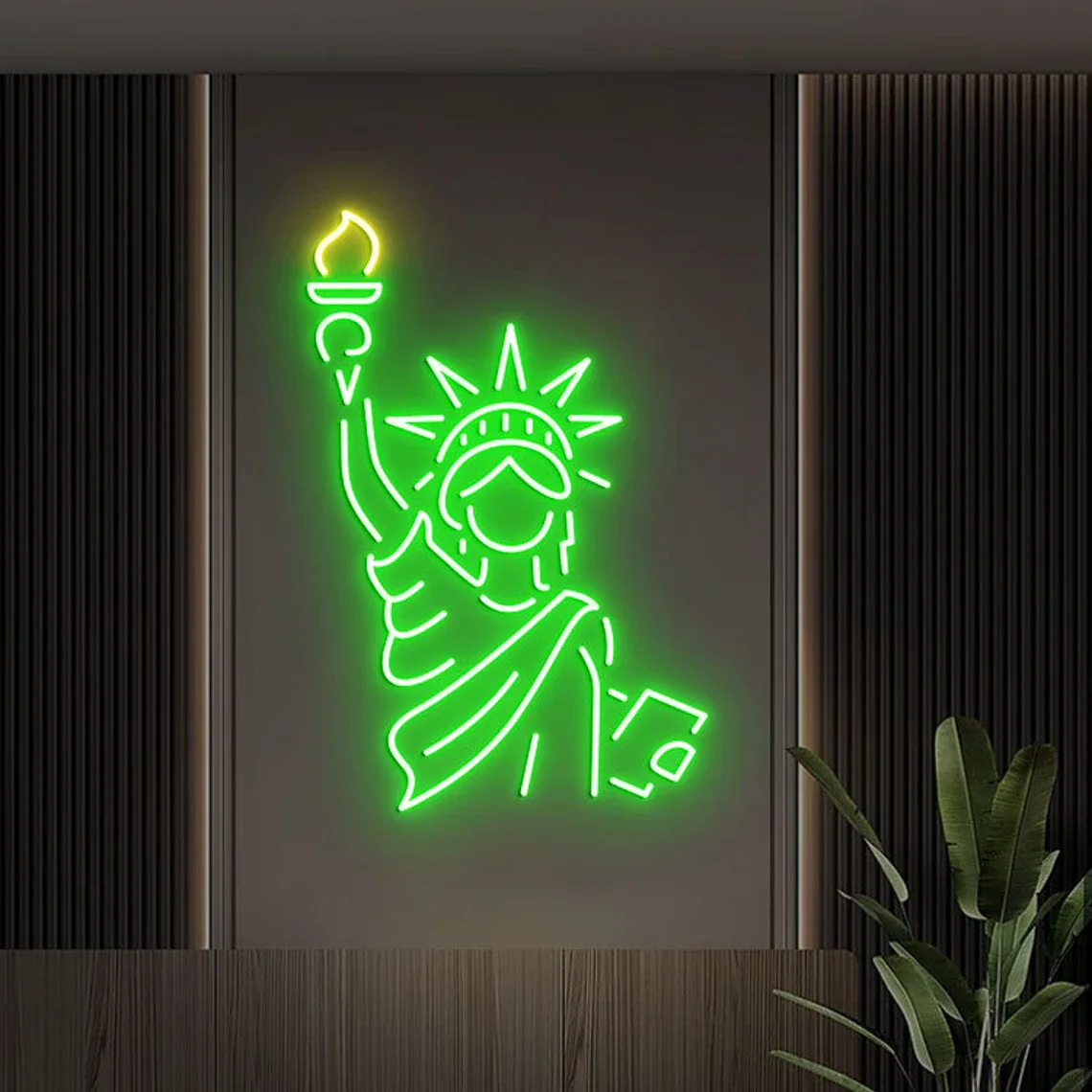 

Statue Of Liberty Neon Sign Statue Of Liberty Bedroom Home Neon Sign Wall Decoration New York Landmark Signage Art Neon Gifts
