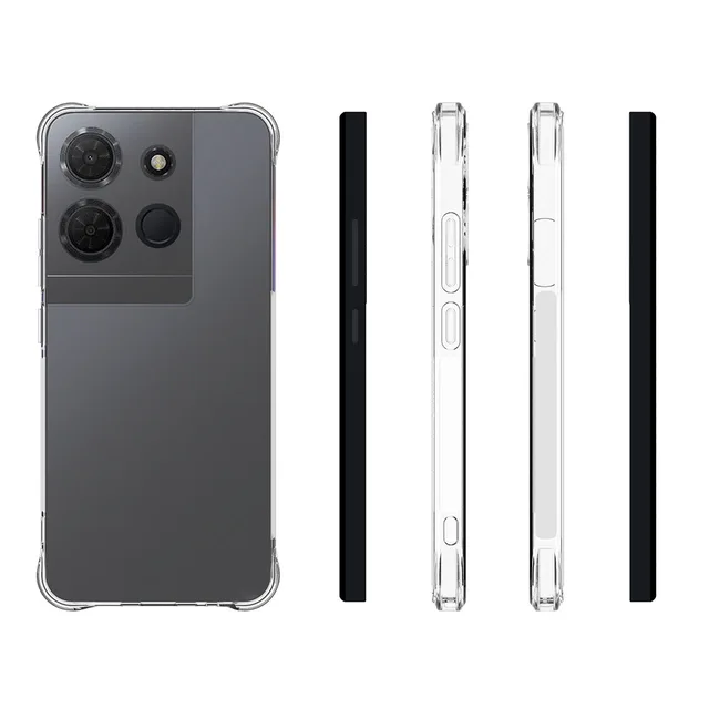 Suitable for TCL 503 4G mobile phone protective case transparent all-inclusive anti-drop soft case 3