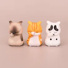 

3 Face-covered Cat Children's Toys, Cartoon Cute Anime Surrounding Kitten Dolls, Children's Dolls, Home Desktop Decoration Toys
