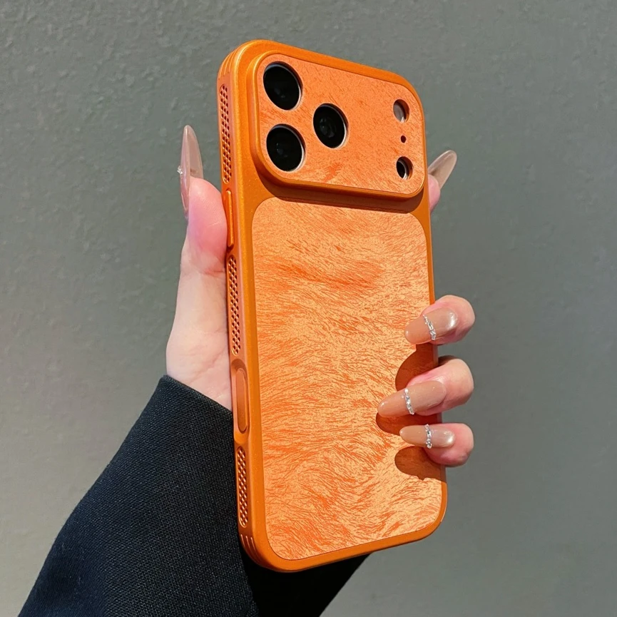 Luxury Velvet Phone Case with Camera Protection and Heat Dissipation