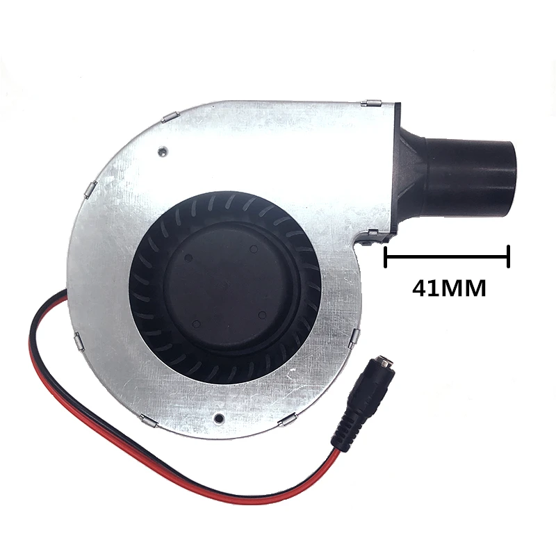 Bbq Grill Metal Turbo Ventilador com Duto Adaptador de Velocidade Ajustável Fogão a Madeira Ventilador Alto Volume ar Novo Bl444704w-b49 12v 2a 11028 - Imagem 2