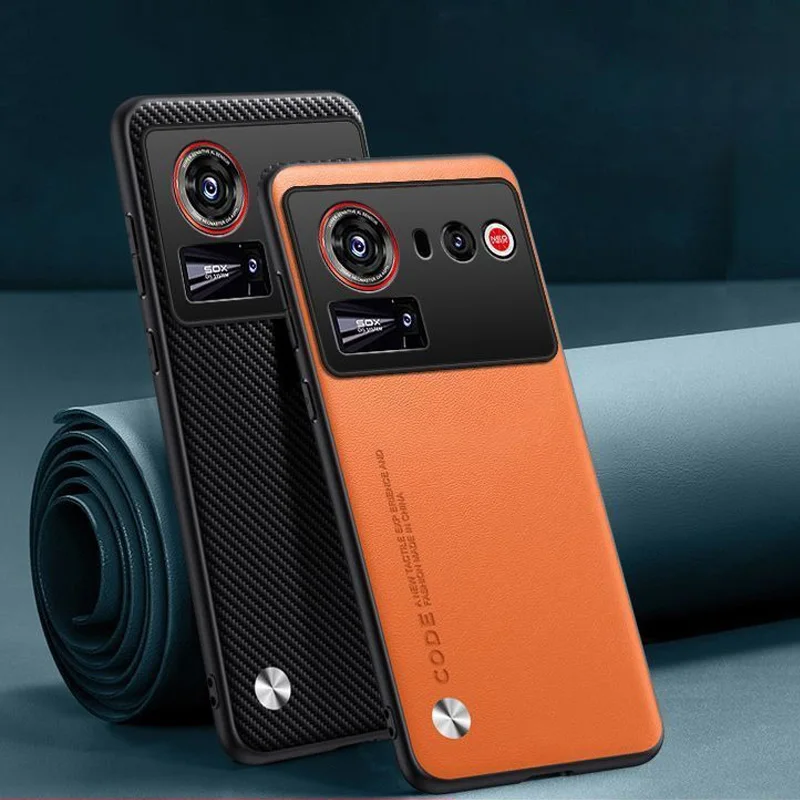 Premium PU Leather Phone Case with Silicone Full Camera Protection