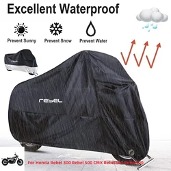 For Honda Rebel 300 Rebel 500 CMX Rebel300 Rebel500 Motorcycle Cover Outdoor Uv Protector Dustproof Rain Covers