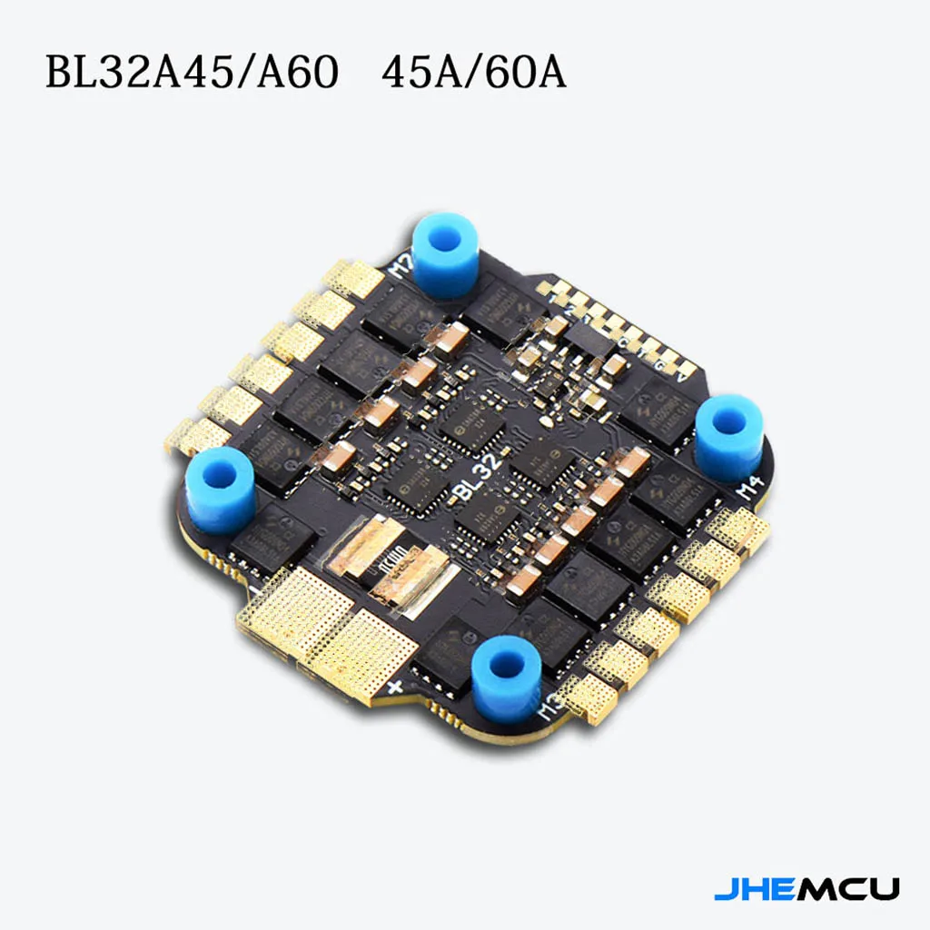 

30X30mm JHEMCU F745 Flight Controller Stack GF30F745-MPU Flight Controller BLHELI_32 45A / 60A 4in1 ESC 3-6S for FPV Quadcopter
