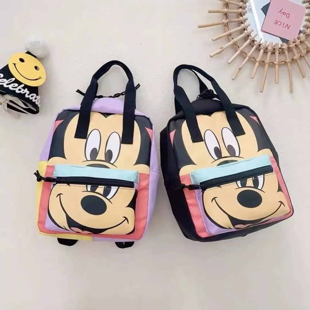 

Детский рюкзак Disney с Микки Маусом, роскошная брендовая школьная сумка для мальчиков и девочек, вместительный Подарочный ранец для детского сада