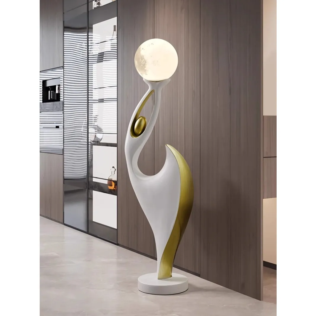 

Большие украшения для пола, шкафы для телевизора в гостиную, боковой диван, вход, художественные фигурки, искусственная кожа, роскошные домашние мягкие украшения