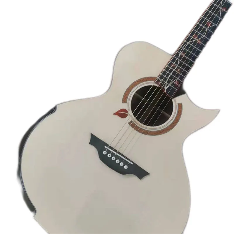 

2023 41 inch SJ barrel handmade guitar with high configuration (European cedar + rosewood) inlaid flower of life fingerstyle aco