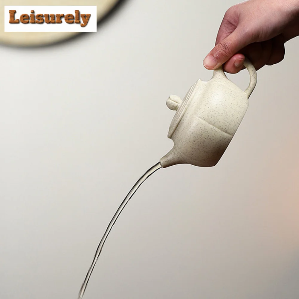 Traditional Yixing Purple Clay Teapots Handmade Pot Raw Ore  White Jade Segment Mud Tea Maker Kettle with Filter Zisha Tea Set