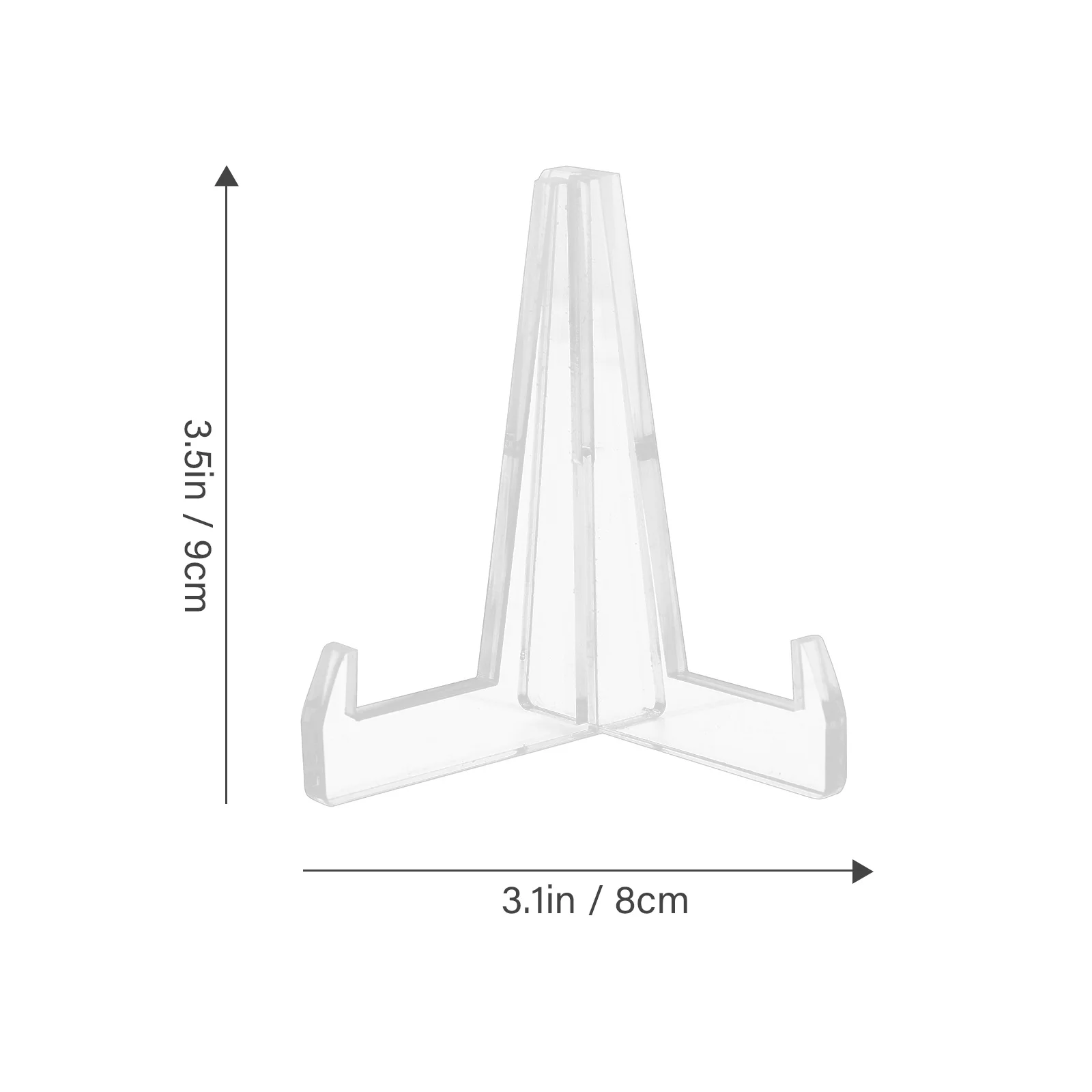 High Grade Acrylic Plate Display Stand Jade Holder Shelf Storage Rack For Dining Room Transparent Small Size Strong Durability 3
