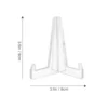 High Grade Acrylic Plate Display Stand Jade Holder Shelf Storage Rack For Dining Room Transparent Small Size Strong Durability 3