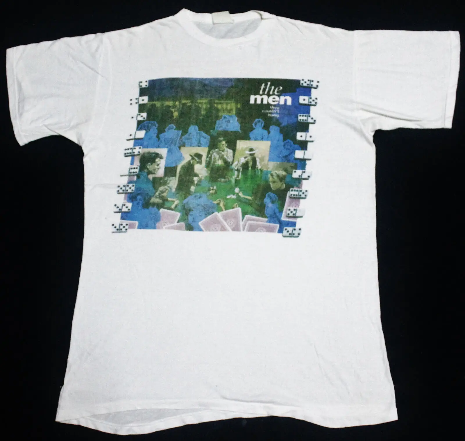 Vintage 1990 Gli Uomini Non Possono Appendere Folk Rock Punk Tour T-Shirt Pogues Maniche Lunghe