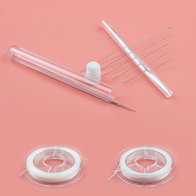 Beading Needles Kit, Big Eye Beading Needles , Elastic String for Jewelry  Making