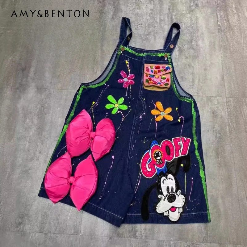 Новинка лета 2024, дизайнерские Джинсовые брюки с ремешком