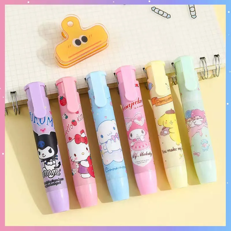 

Ластик Sanrio с мультяшным рисунком для детей, 12/24 шт.