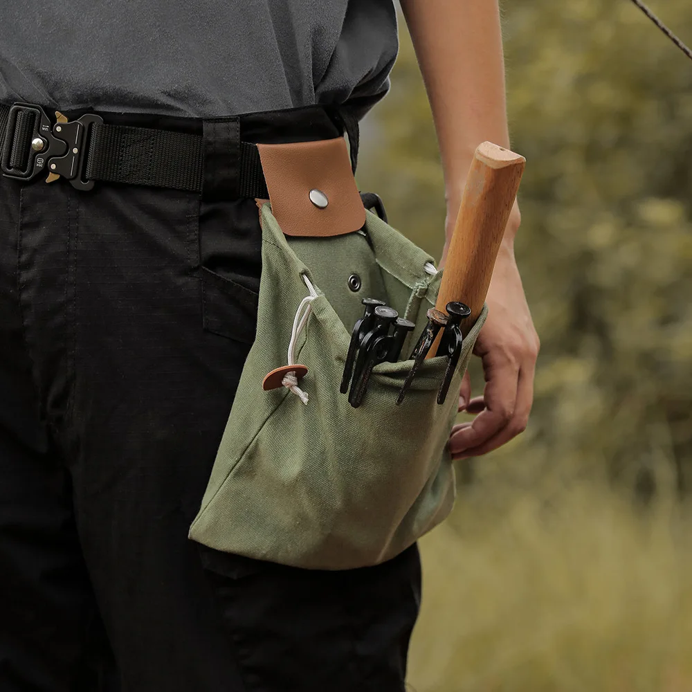 bushcraft leather belt pouch