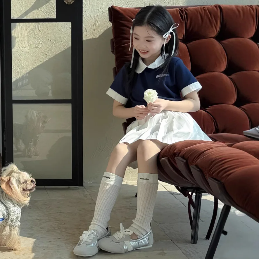Girls Preppy Peter Pan Collar Outfit Set 3