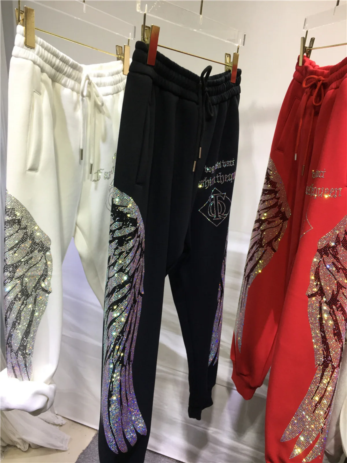 Sweatpants Jogging Femme De Luxe Light Pink Cuffed Joggers Joggers