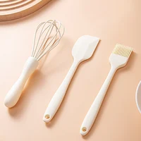 Ensemble de cuisson en Silicone, spatule à crème pour gâteaux, grattoir, fouet à œufs domestique, brosse à huile pour Barbecue, Gadget, fournitures de cuisine 5
