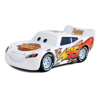 95 Lightning McQueen Generation White 1:55 Disney Pixar Cars Metal Diecast Car Toys Jackson Storm Mack Car Model Birthday Gifts
