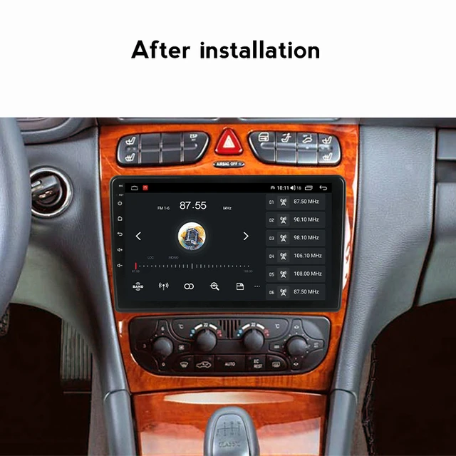 Android Car Radio Stereo For Mercedes Benz W203 Vito VaneoCLK W209 W210 GPS Navigation WIFI 4G LTE DSP RDS -