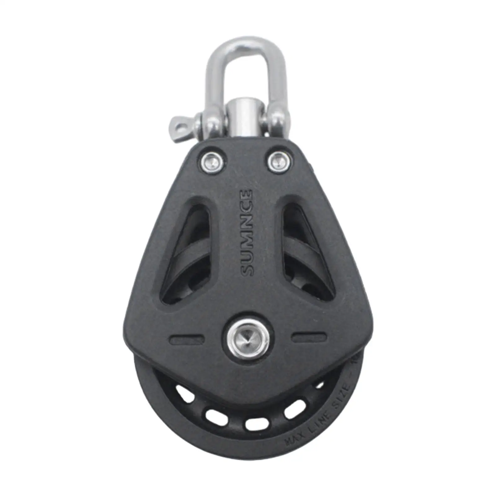 Pulley Block Single Wheel Anchor Lifting Single Pulley for Yacht Kayak Canoe