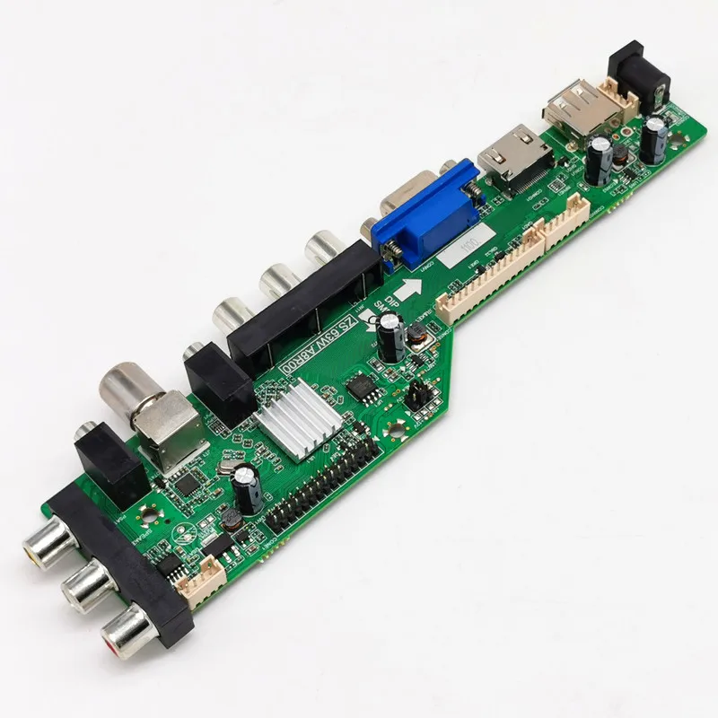 Фото DVB-T2/DVB-T/DVB-C ЖК-дисплей цифровой ТВ драйвер плата контроллера комплект 17 "LTM170EU-L21 M170EG01 1280*1024 ЖК-контроллер плата DIY комплект №4