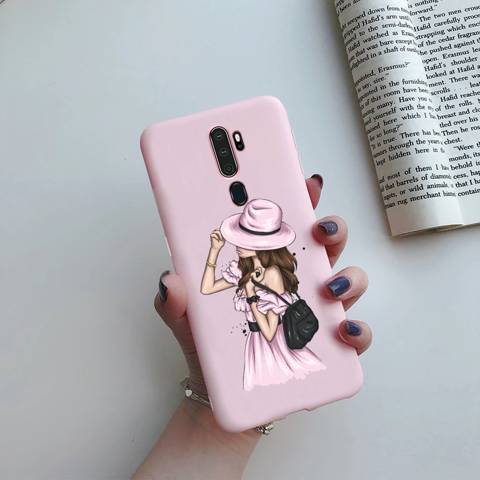 For OPPO A5 2020 Case For OPPO A9 2020 Fashion Phone Back Cover Soft Beauty Girl Silicone Case For OPPO A9 A5 A 5 A 9 2020 Funda cases for oppo cell phone