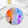 Cartoon E-Elemental SAnimation Round Office Student Gaming Thickened Writing Pad  Cushion Mouse Pad Padmouse Desk Play Mats 4