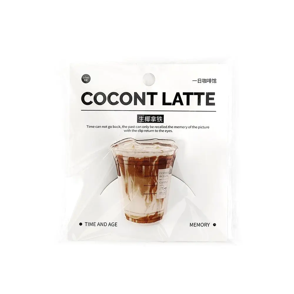 Latte Coffee Photo Clip Holder Chip Bag Binder Sealing Clips for Paper Food Packages Home Use