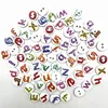 30pcs 15mm Round Button Monogrammed Christmas Stripe Plaid Button Love Scrapbooking for Wedding Decor Sewing Accessories 3