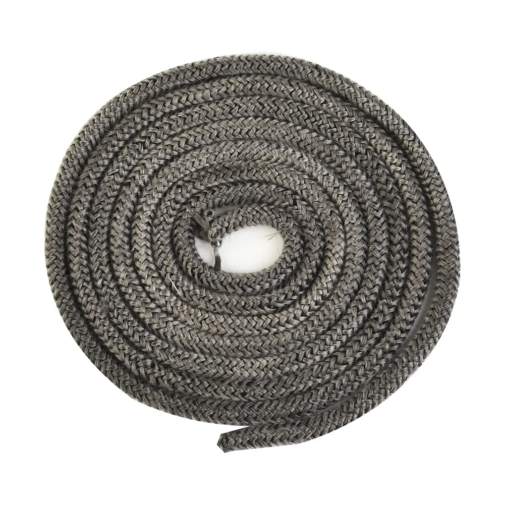 

1pc 2M Black Fiberglass Rope Seal Wood Stove Door Gasket Stove Door Seal Fiberglass Cord For Chimneys And Fireplaces 6mm/8mm