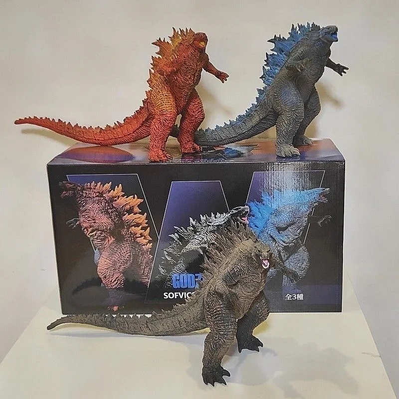 

Burning Godzilla Movie King Of The Monster Gift Godzilla Vs King Kong 21cm Joints Movable Model Kids Toys For Children Gifts