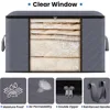 1/3pc Large Capacity Clothes Storage Bag Foldable Blanket Storage Bags Storage Containers for Organizing Bedroom Closet Clothing 5