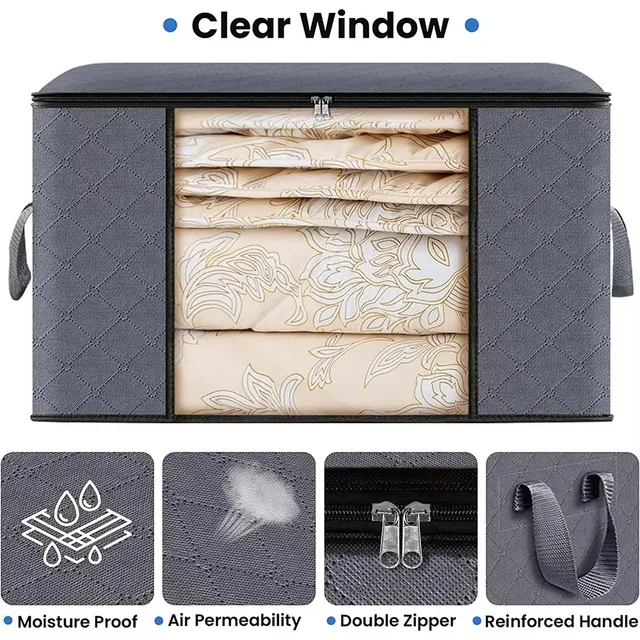 1/3pcs Large Capacity Clothes Storage Bag 5