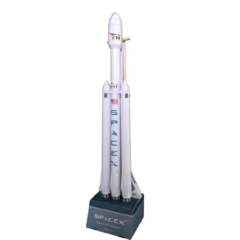 

1:160 3D 42CM SpaceX Falcon Heavy-duty Rocket Paper Model Puzzle Handmade DIY Space Model Card Model Building Sets
