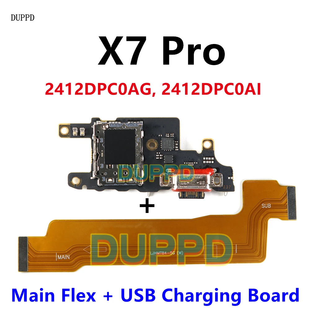 Xiaomi Poco X7 Pro 5G用USB充電ポートドックボードコネクタメイン