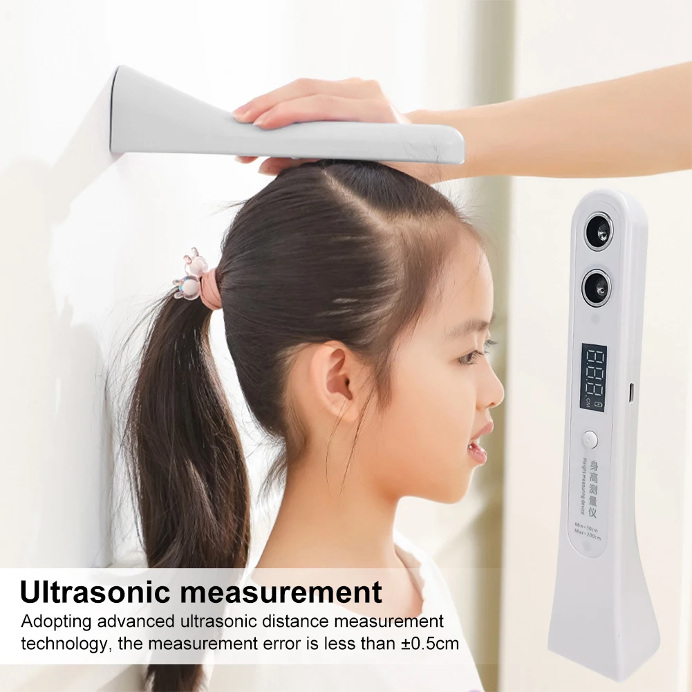 Height Measuring Ruler Ultrasonic Digital High Accuracy Portable Device Electronic For Children