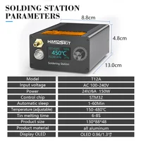T12A Suction Tin Gun Desoldering Station Hot Air Gun Soldering Iron Suction Pen Intelligent STM 32 Soldering Station 2