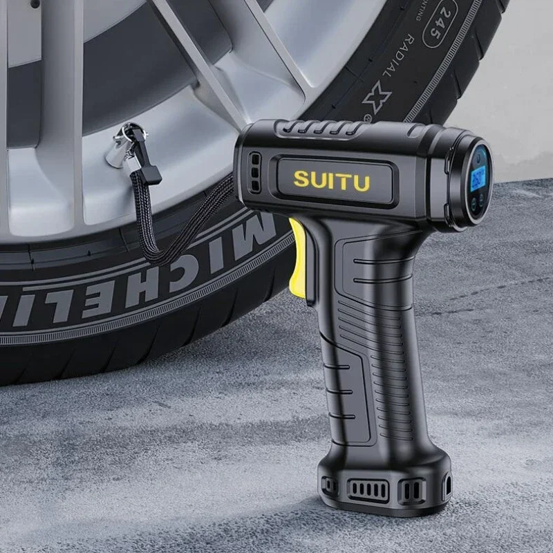 120W Handheld Air Compressor Wireless/Wired Inflatable Pump Portable Tire Inflator Digital for Car Bicycle Balls air pump bike pump bicycle pump bike tire inflator ball pump