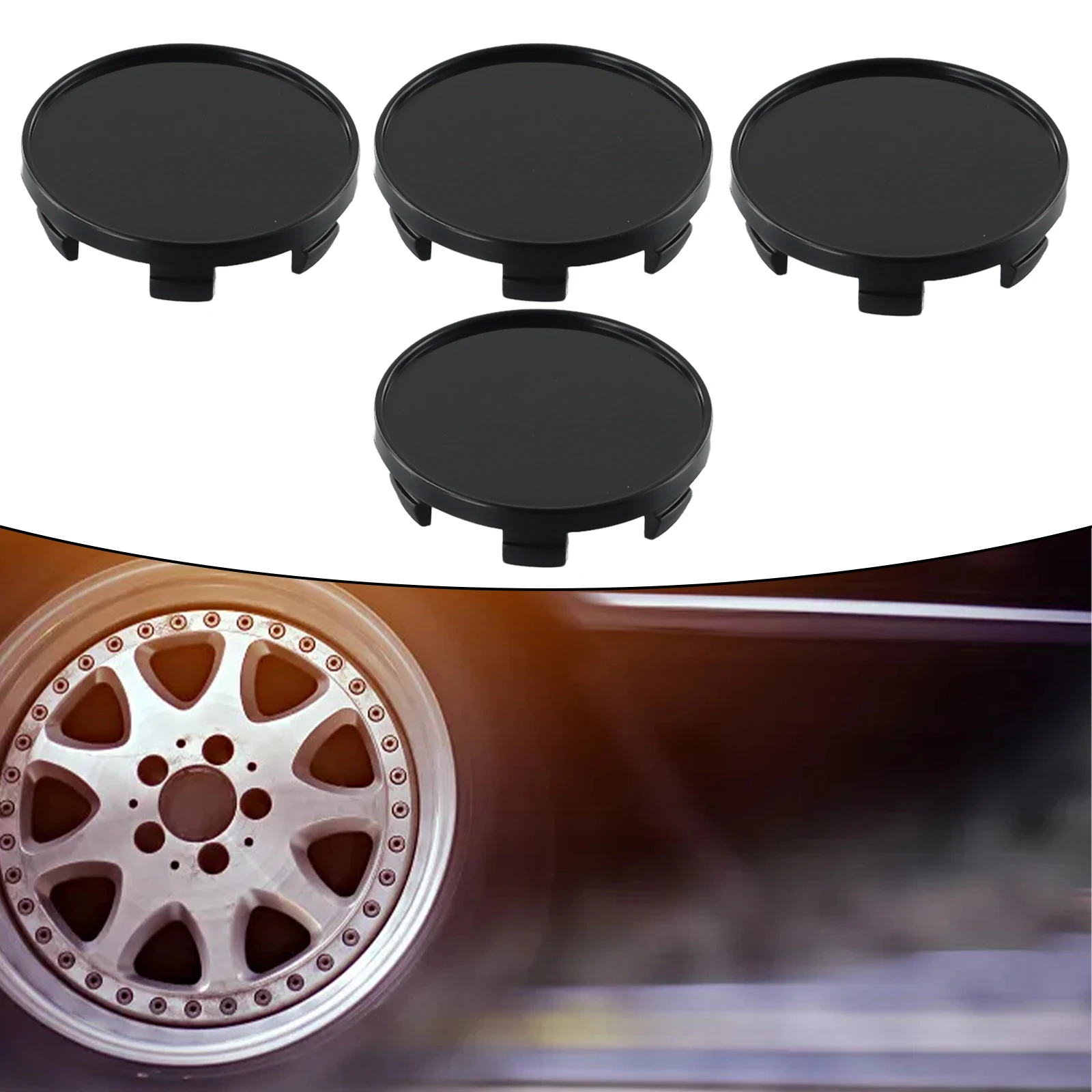 

4Pcs Car Wheel Tyre Center Hub Cap Cover Wheel Dust-proof Covers 54mm Dia 6 For Auto Vehicle Front/rear/right/left Wheel
