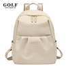 GOLF Cute Backpacks for Women Elegant Ladies Backpack Purse Solid Color Small Back Pack Bags Multi Pockets Aesthetic Female Bag 1