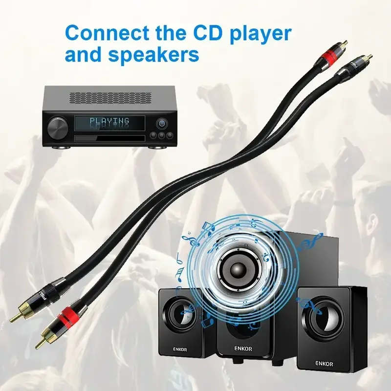 Coaxial Digital Audio RAC Cable SPDIF RCA to RCA Cable Audio Video Male for DVD Projector TV Speaker Amplifier 0.5M 1M 2M 3M 5M - Image 2